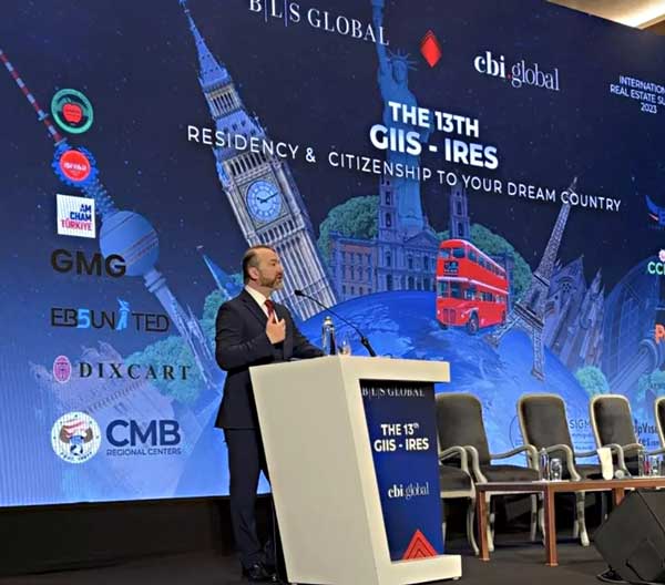 SVS and Slava Apel at 13th GIIS and IRES Investment Migration Expo in Istanbul, Turkey September 16, 2023