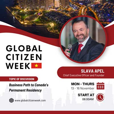 Startup Visa Services to Sponsor and Speak at Global Citizen Week in Ho Chi Minh City, Vietnam November 2023