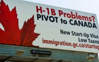 Startup Visa Canada Billboard on US101 Silicon Valley