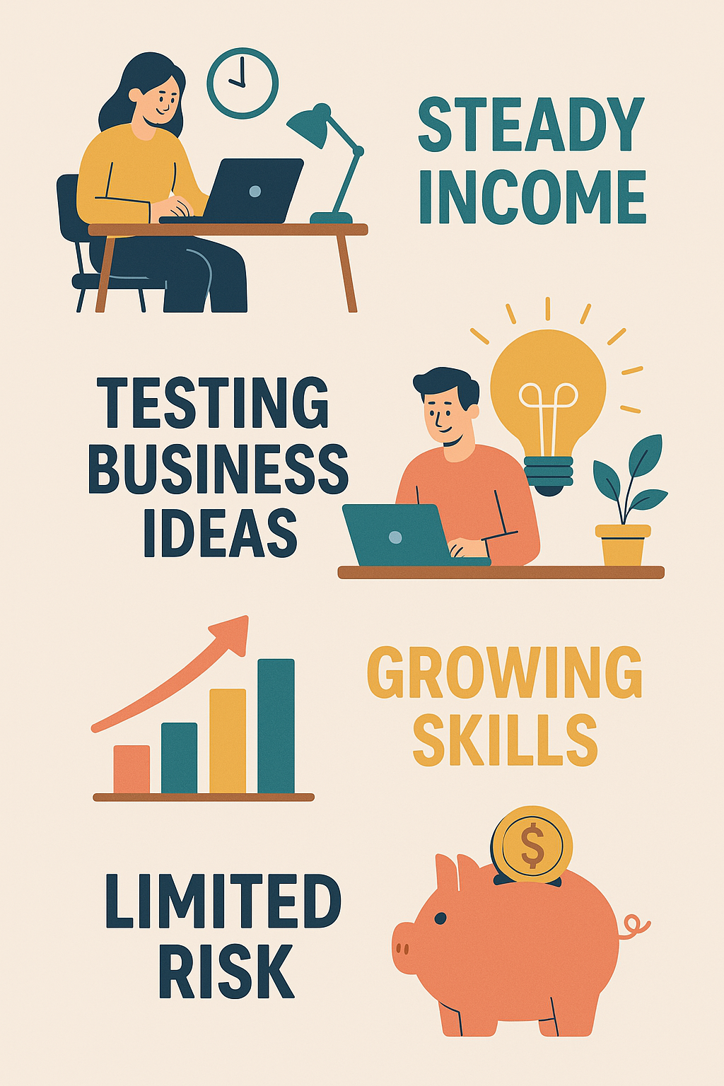 Les avantages de l’entrepreneuriat à temps partiel au Canada