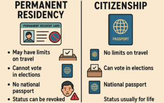Résidence permanente ou citoyenneté : Quelles sont les différences ?